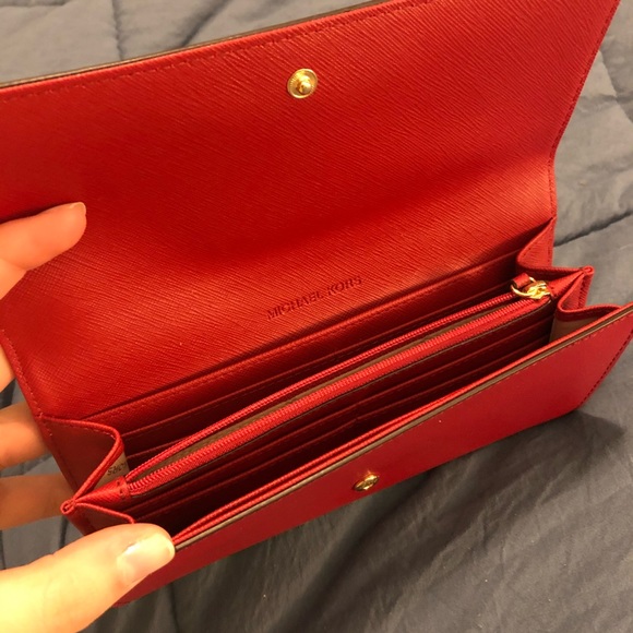 Red Michael Kors Wallet - Picture 3 of 3